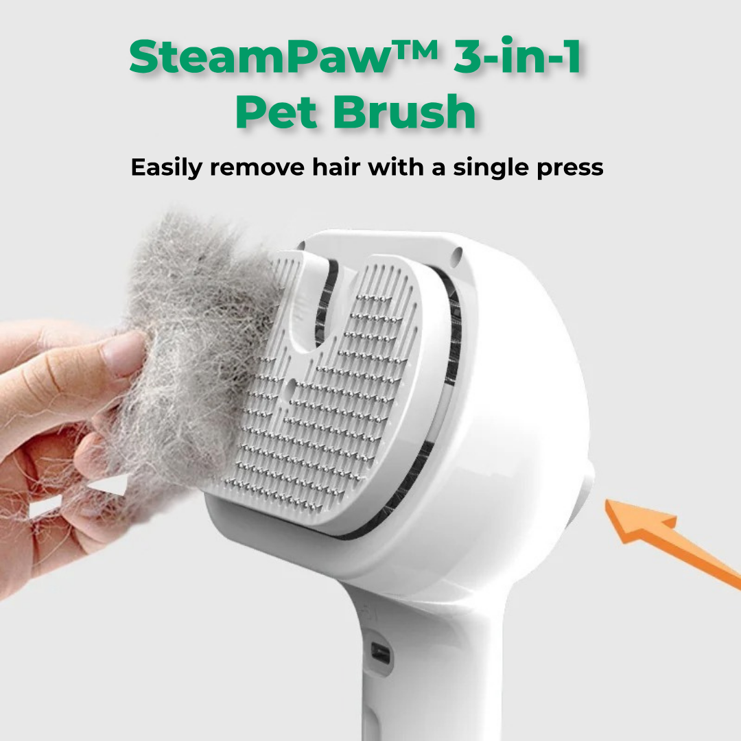 SteamPaw™ 3in1 Pet Hair Brush