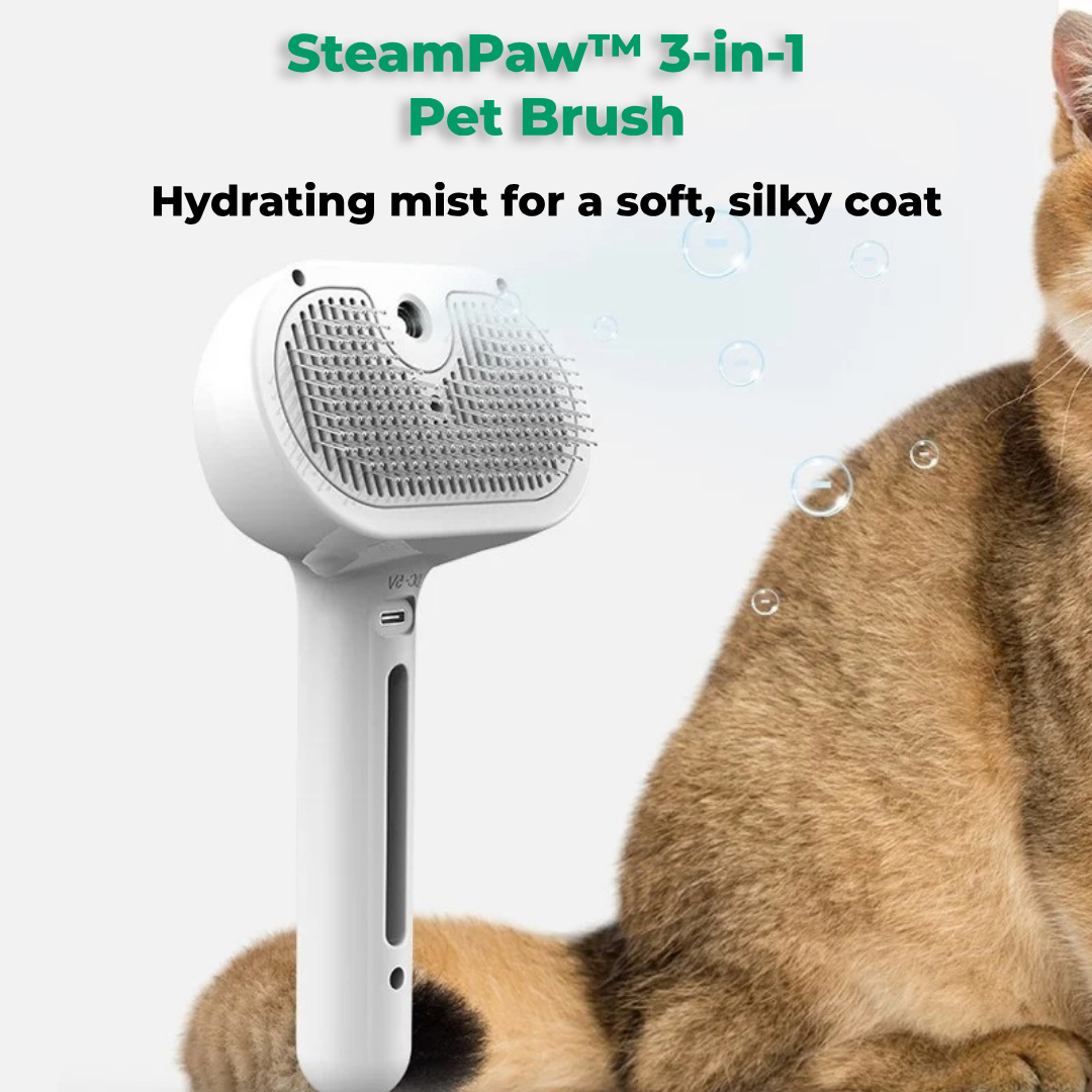 SteamPaw™ 3in1 Pet Hair Brush