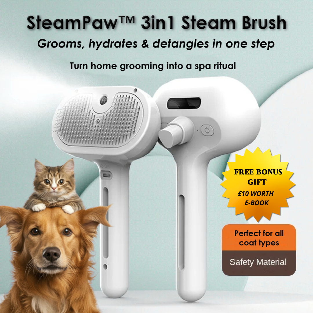 SteamPaw™ 3in1 Pet Hair Brush
