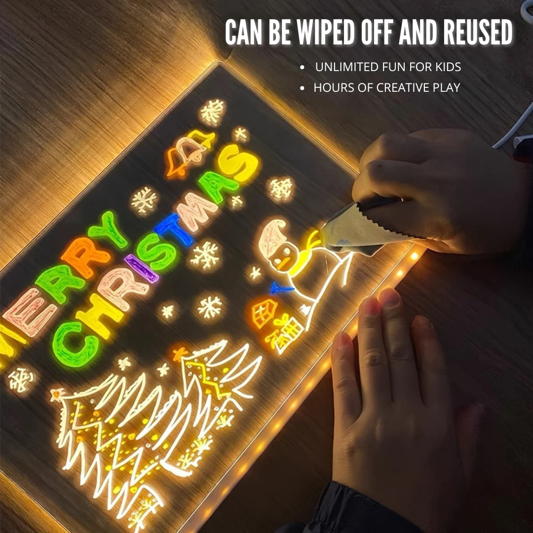 MagicGlow™ - Creative Light-Up Drawing Board for Kids
