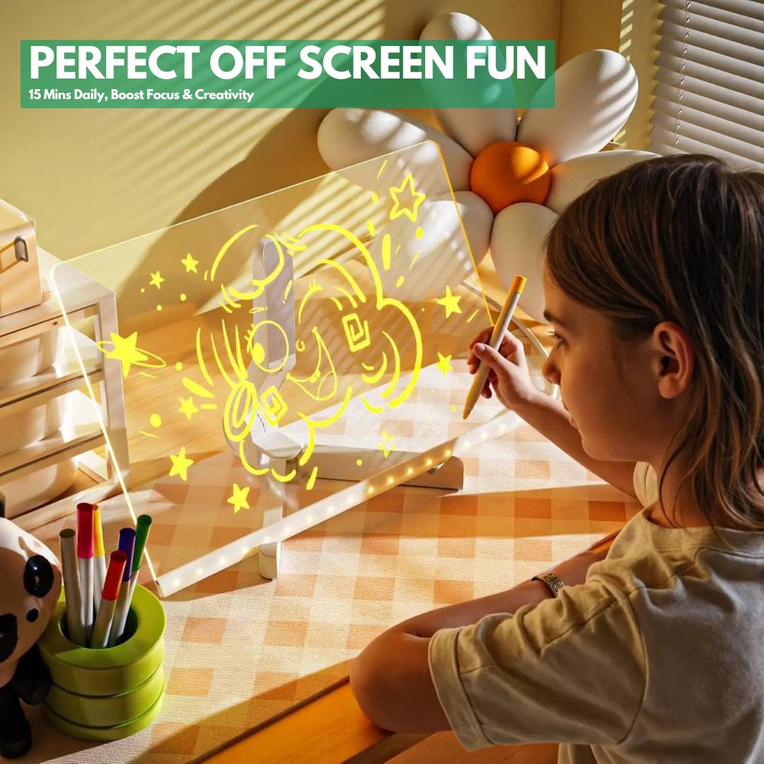 MagicGlow™ - Creative Light-Up Drawing Board for Kids