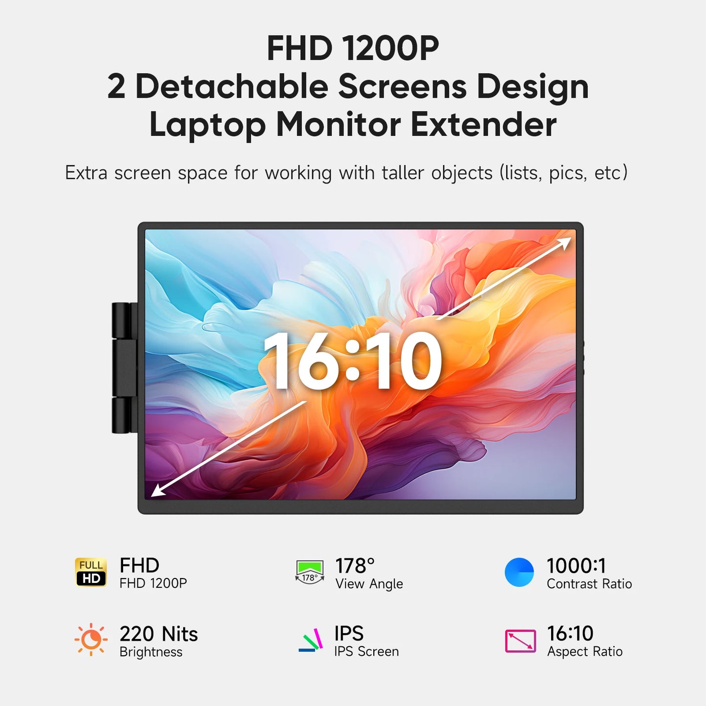 TwinFlexView™ – 14.1" Portable Dual Monitors for Laptops