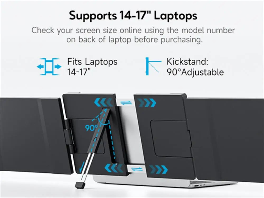 TwinFlexView™ – 14.1" Portable Dual Monitors for Laptops