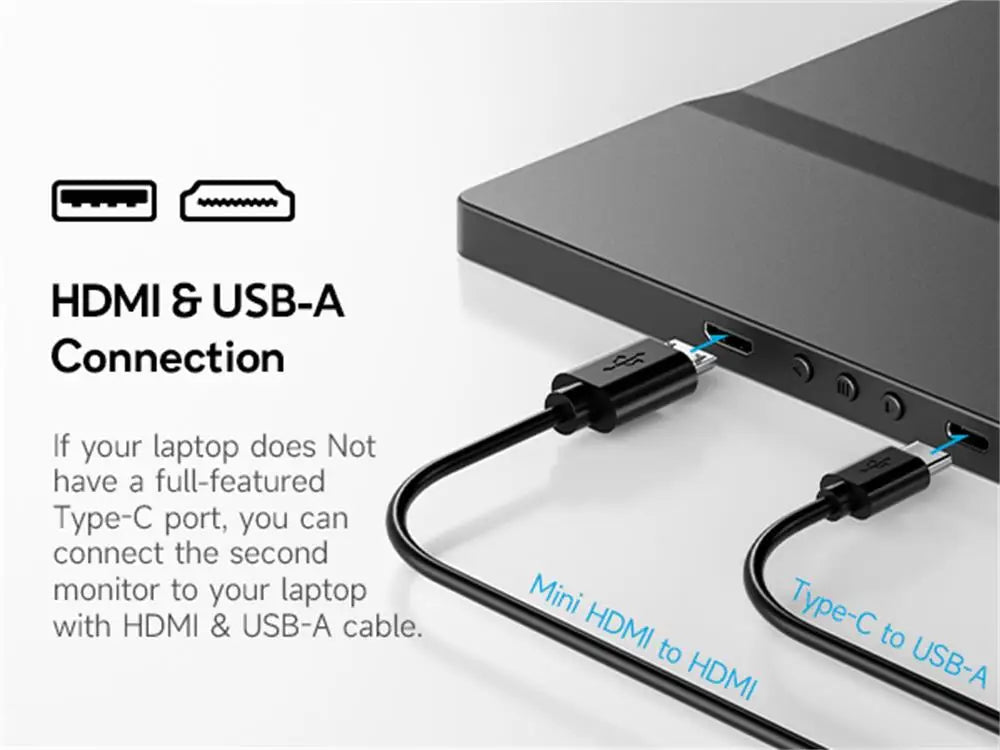 TwinFlexView™ – 14.1" Portable Dual Monitors for Laptops