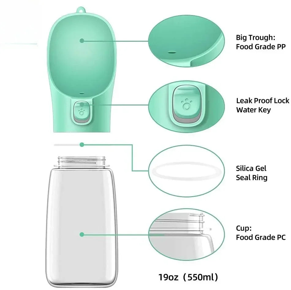 PawSip™ – Portable Water Bottle for Pets (550ml)