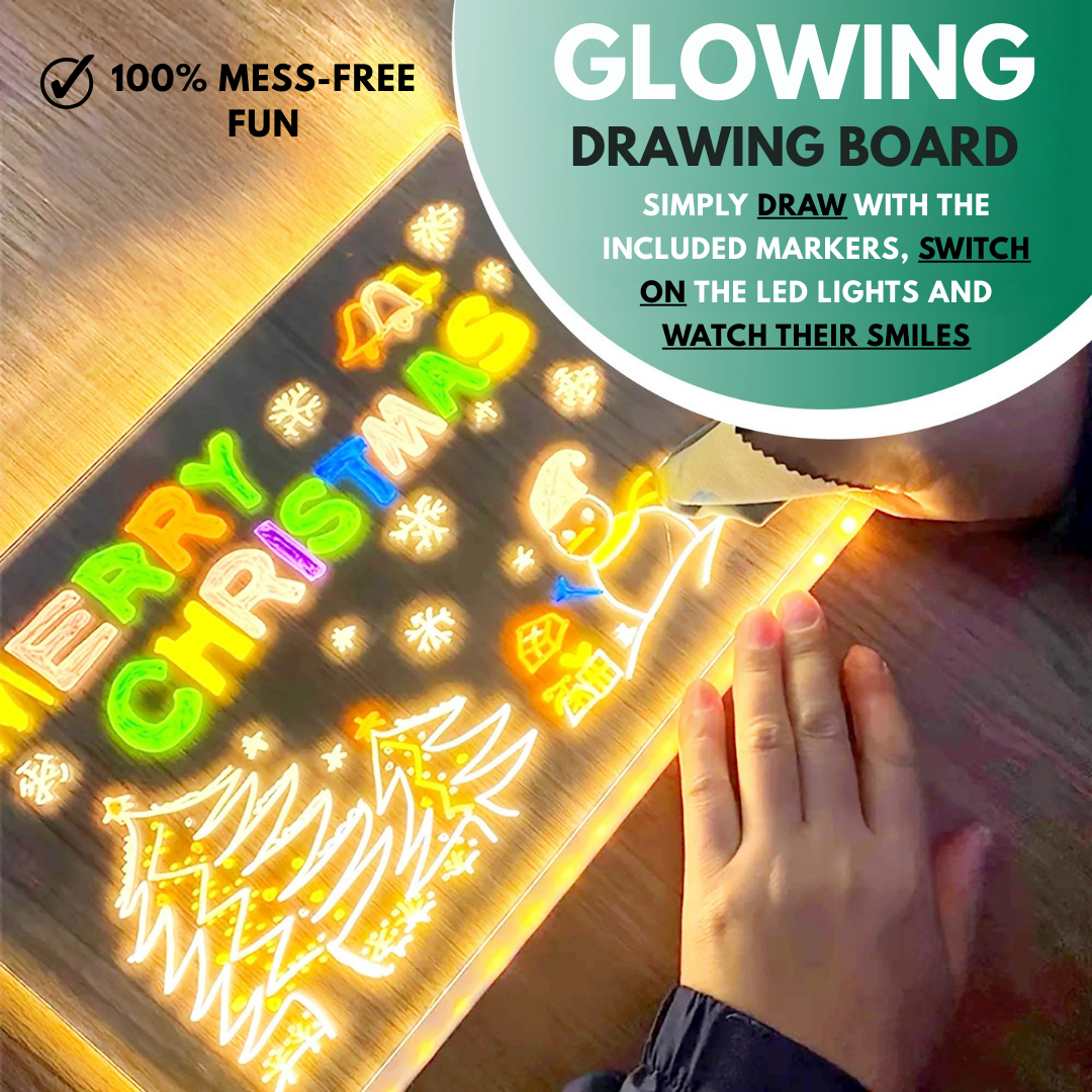MagicGlow™ - Creative Light-Up Drawing Board for Kids