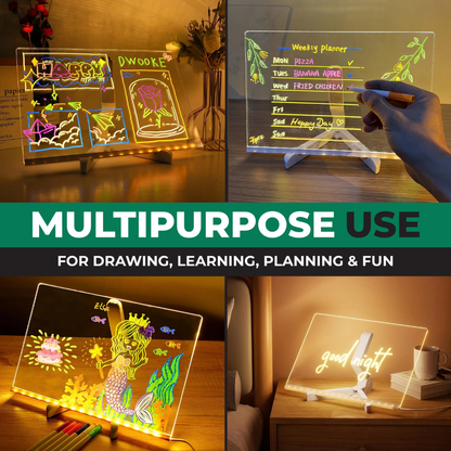 MagicGlow™ - Creative Light-Up Drawing Board for Kids