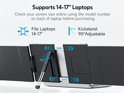 TwinFlexView™ – 14.1" Portable Dual Monitors for Laptops