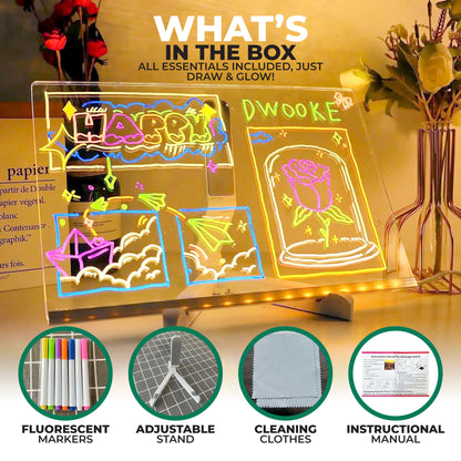 MagicGlow™ - Creative Light-Up Drawing Board for Kids