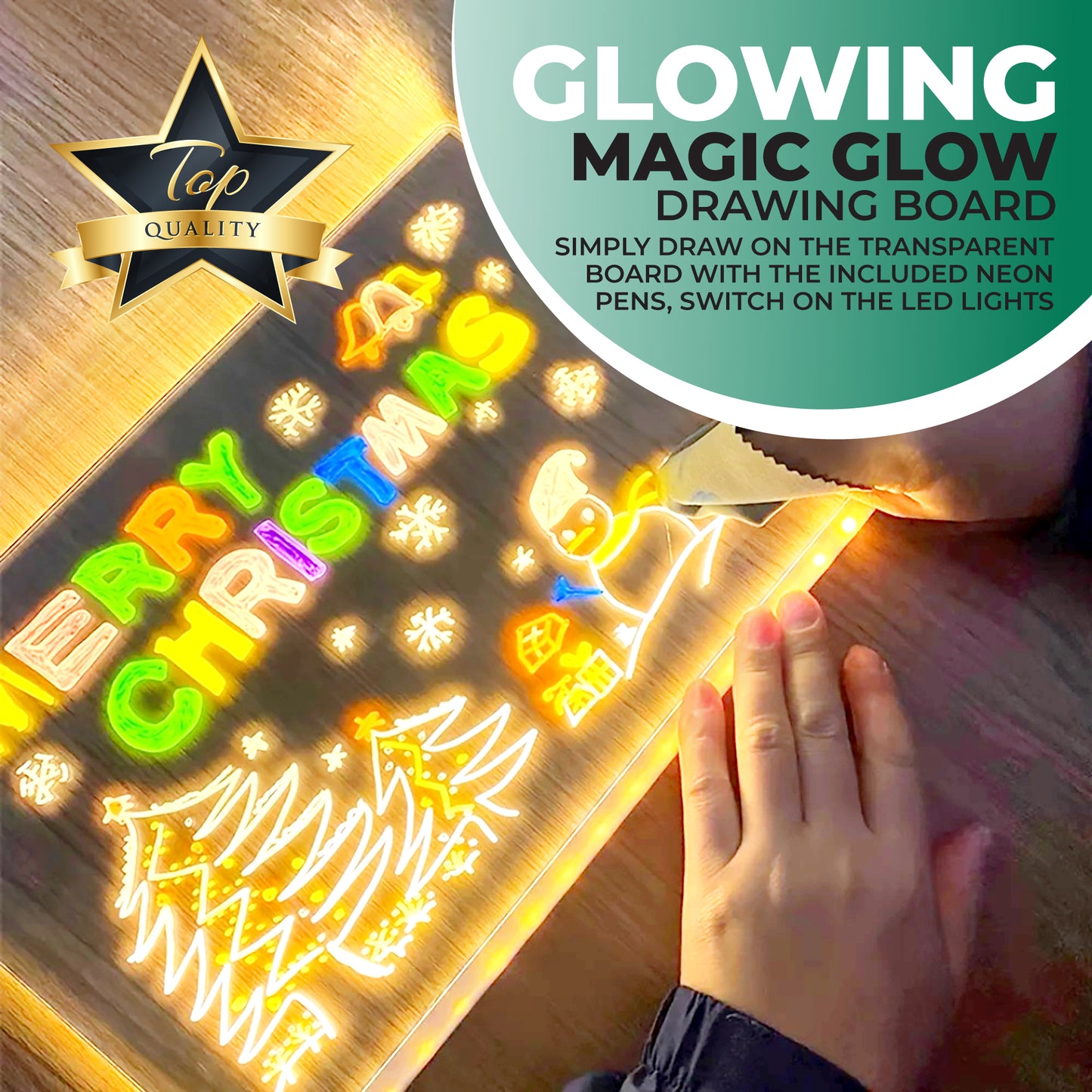 MagicGlow™ - Creative Light-Up Drawing Board for Kids